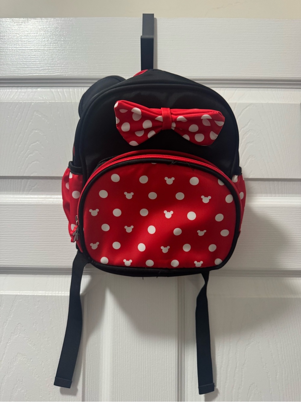 Kids Red Polka Dot Bow Backpack